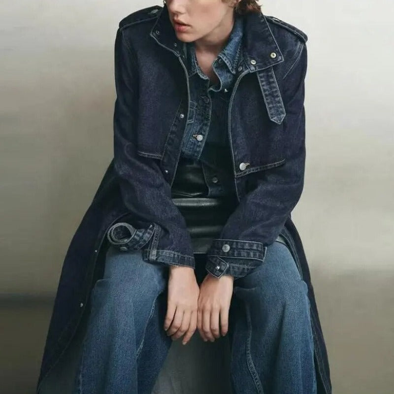 Inverse Denim Trench