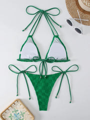 Halter Green Bikini