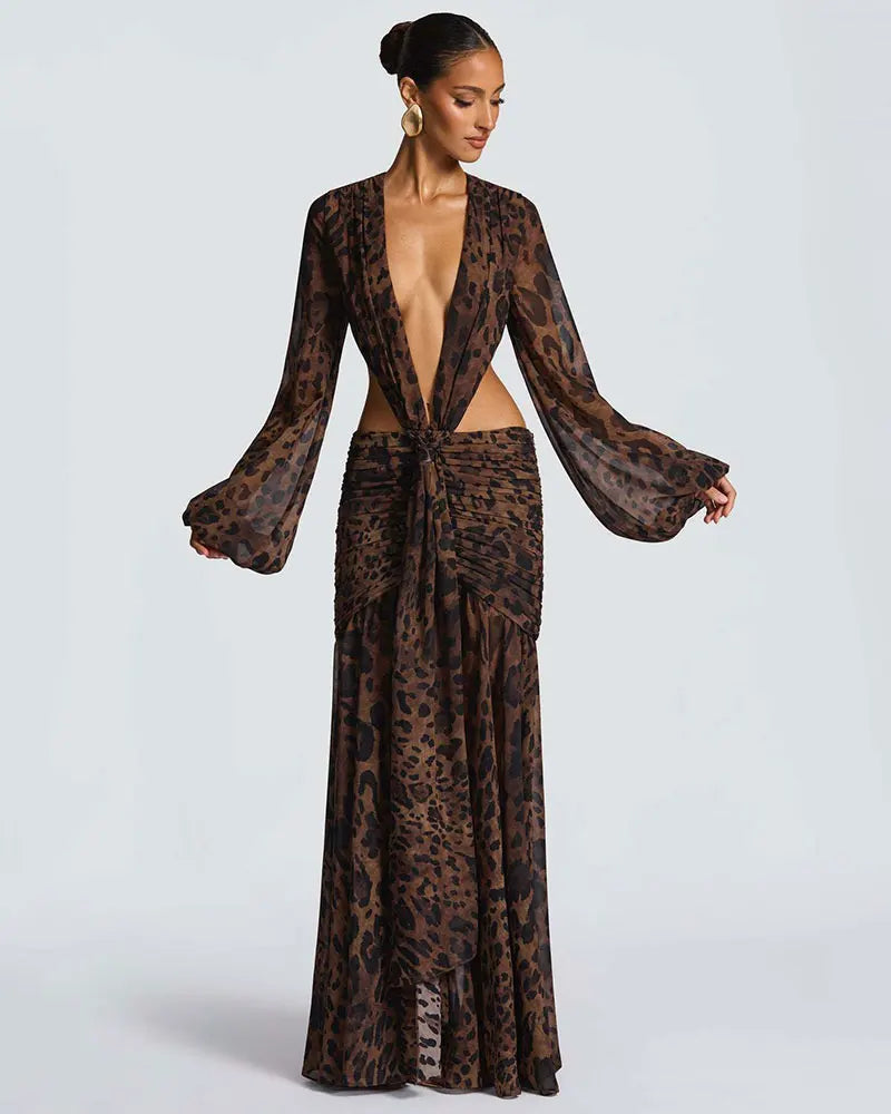 Elegant Chiffon Maxi Dress