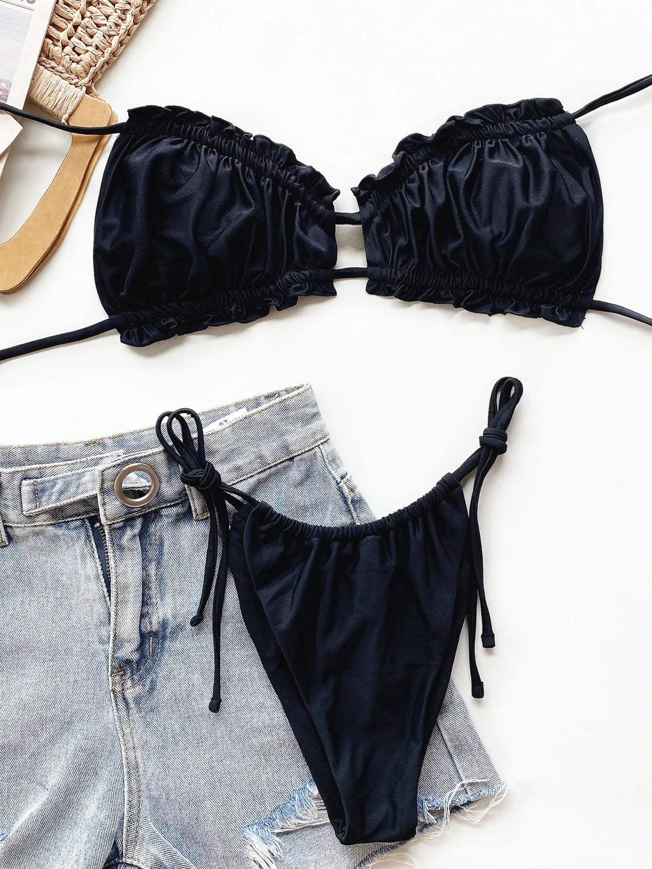 Pleated Swimsuit