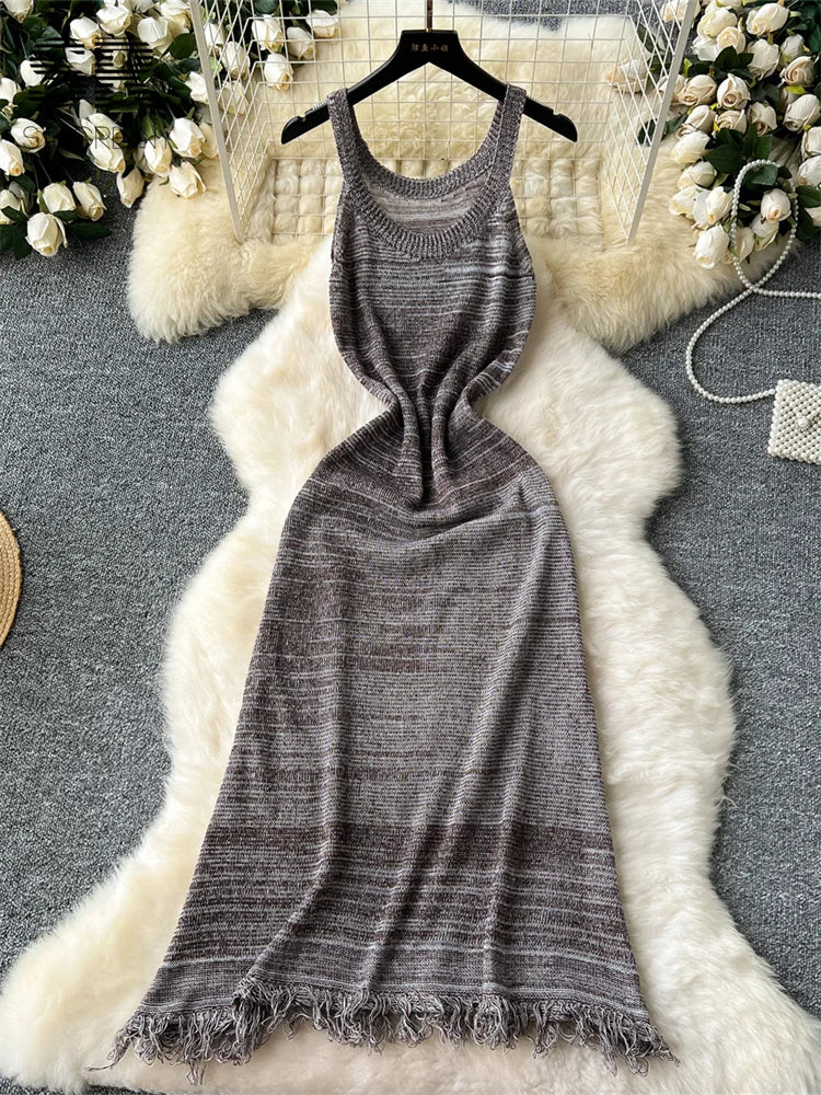 Bohemian Vintage Knitting Dress