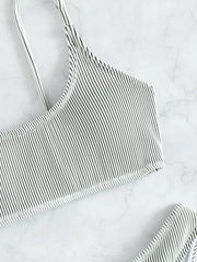 Velvet Ribbed Brazilian Bikini