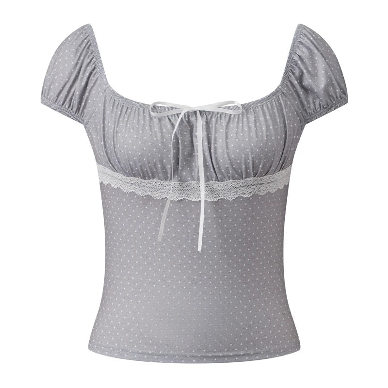 Short Sleeve Y2k T-Shirt Vintage Fairy Cyber Grunge Crop Tops