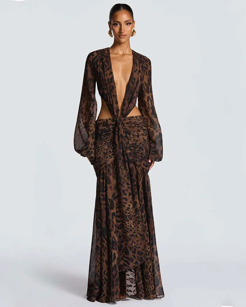 Elegant Chiffon Maxi Dress