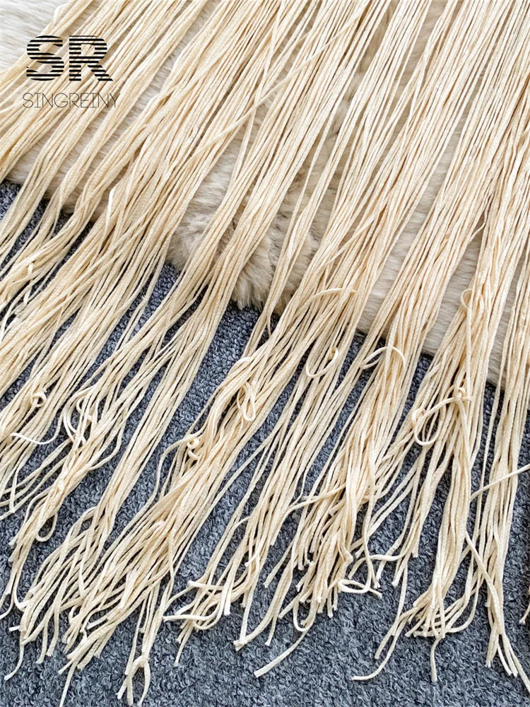 Tassel Knitting Beach Dress