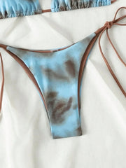 Sexy Coffee Tie Dye Gradient Micro Bikini