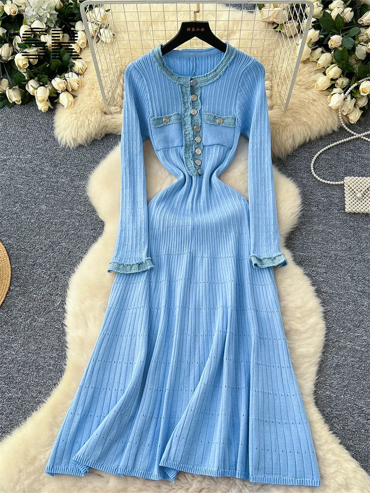 Luxury Autumn Sweater Dress