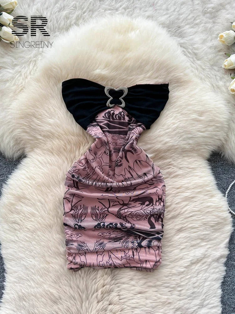 Artistic Print Hotsweet Dress
