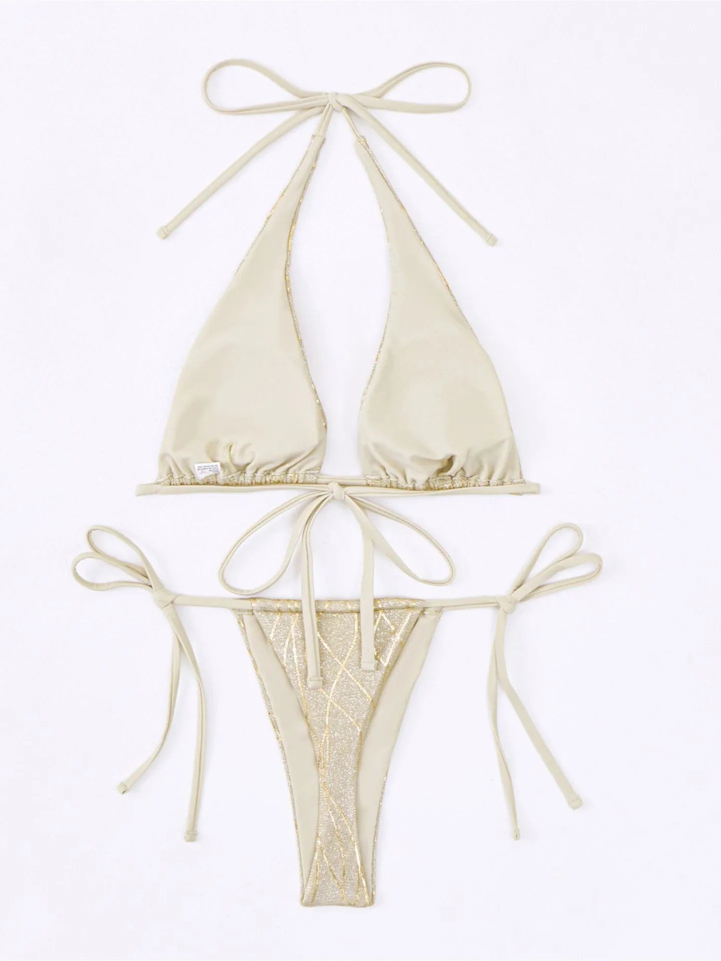 Shiny Purl Bikini Set