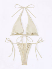 Shiny Purl Bikini Set