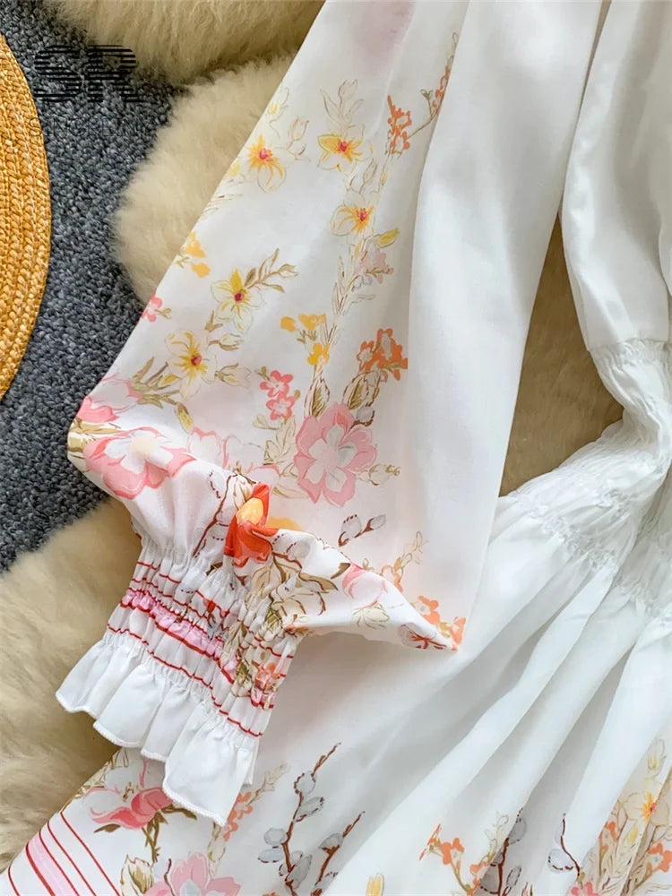 Off Shoulder Floral Mini Dress