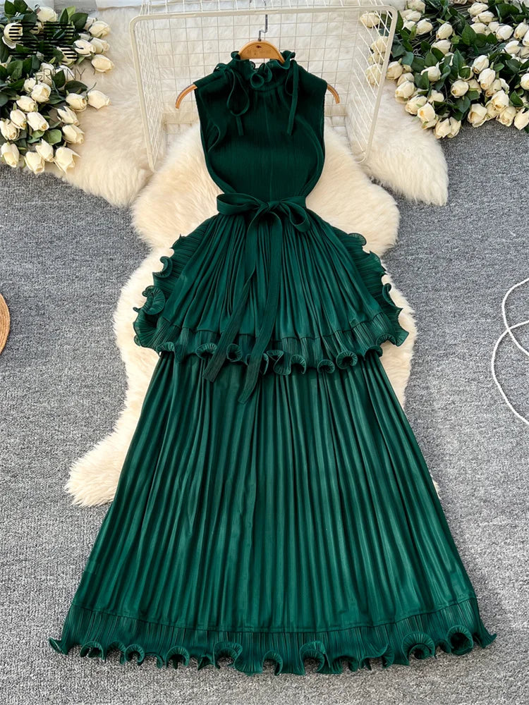 Ruffles Long Dress