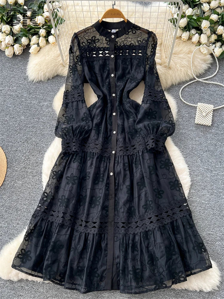 Elegant Vintage Long Dress