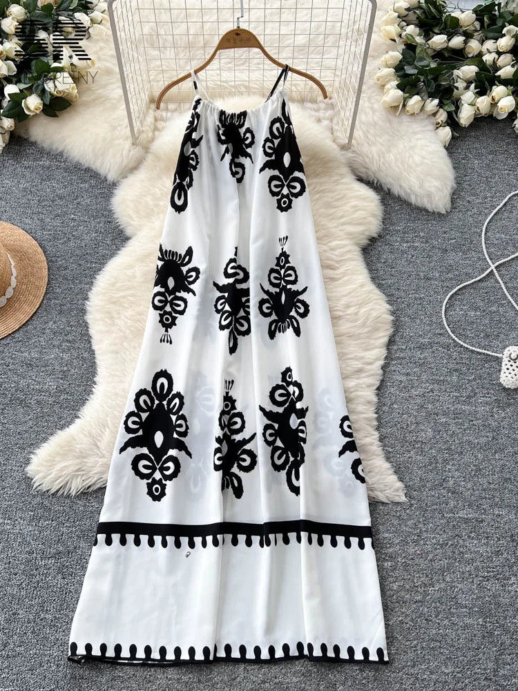 Bohemian Print Beach Dress
