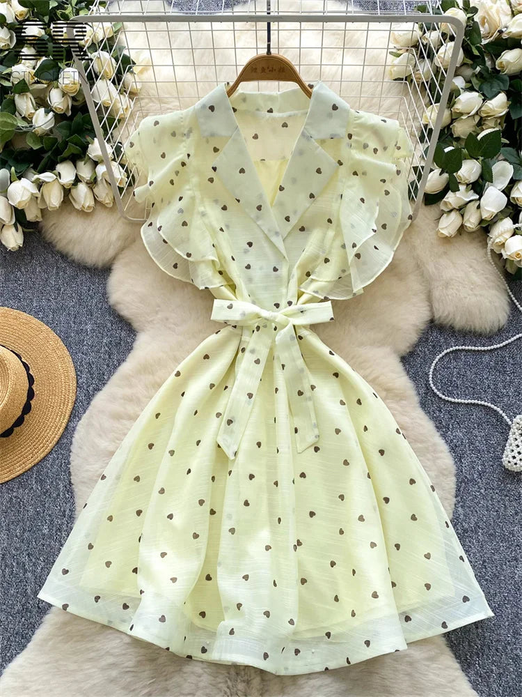 Sweet Heart Print SunDress