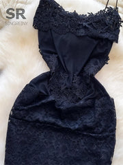 Lace Embroidery Sheer Dress