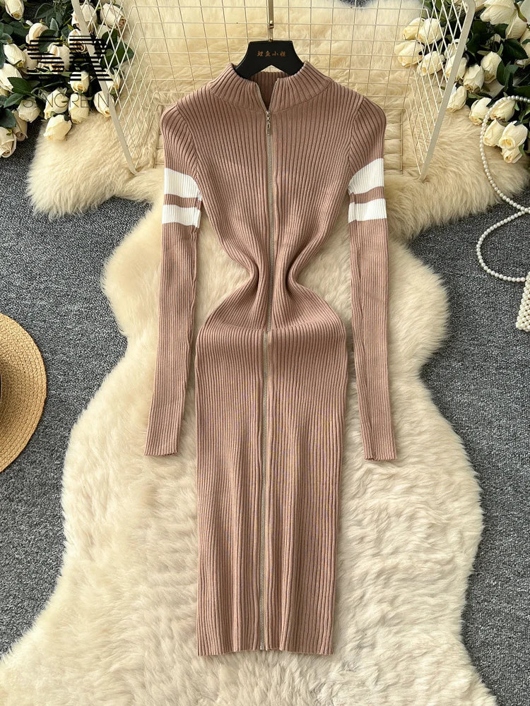 Korean Style Slim Warm Dress
