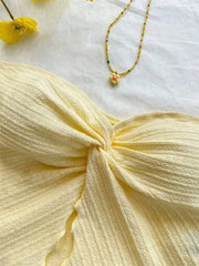 Twist Knot Cropped Tube Top
