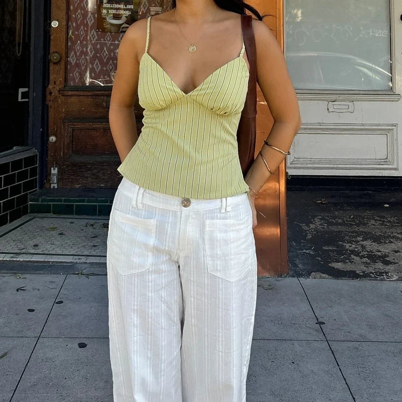 Ladies Striped Camis Tops