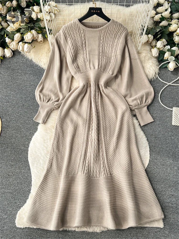 Loose Casual Knit Long Dress
