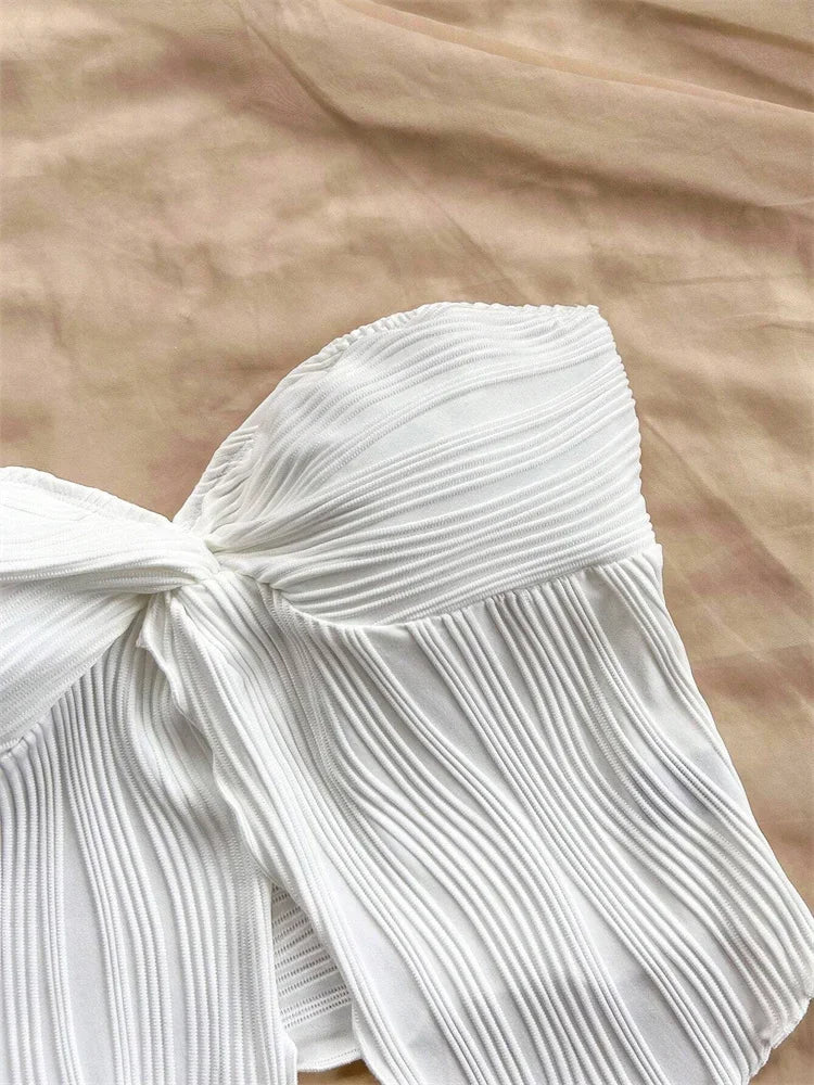 Twist Knot Front Crop Top