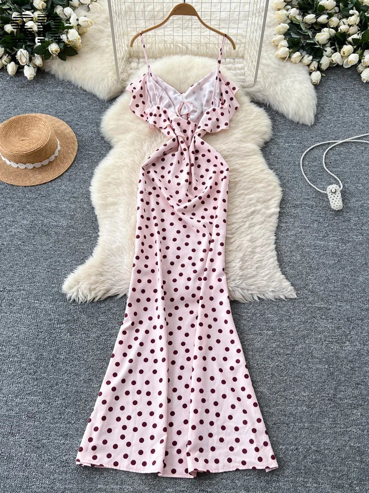 Sexy Polka Dot Long Dress