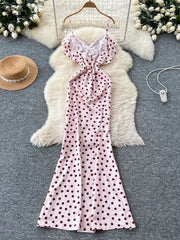 Sexy Polka Dot Long Dress