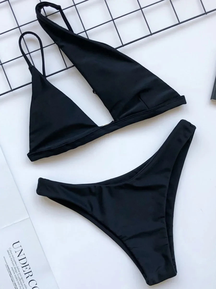 Asymmetric One Shoulder Bikini