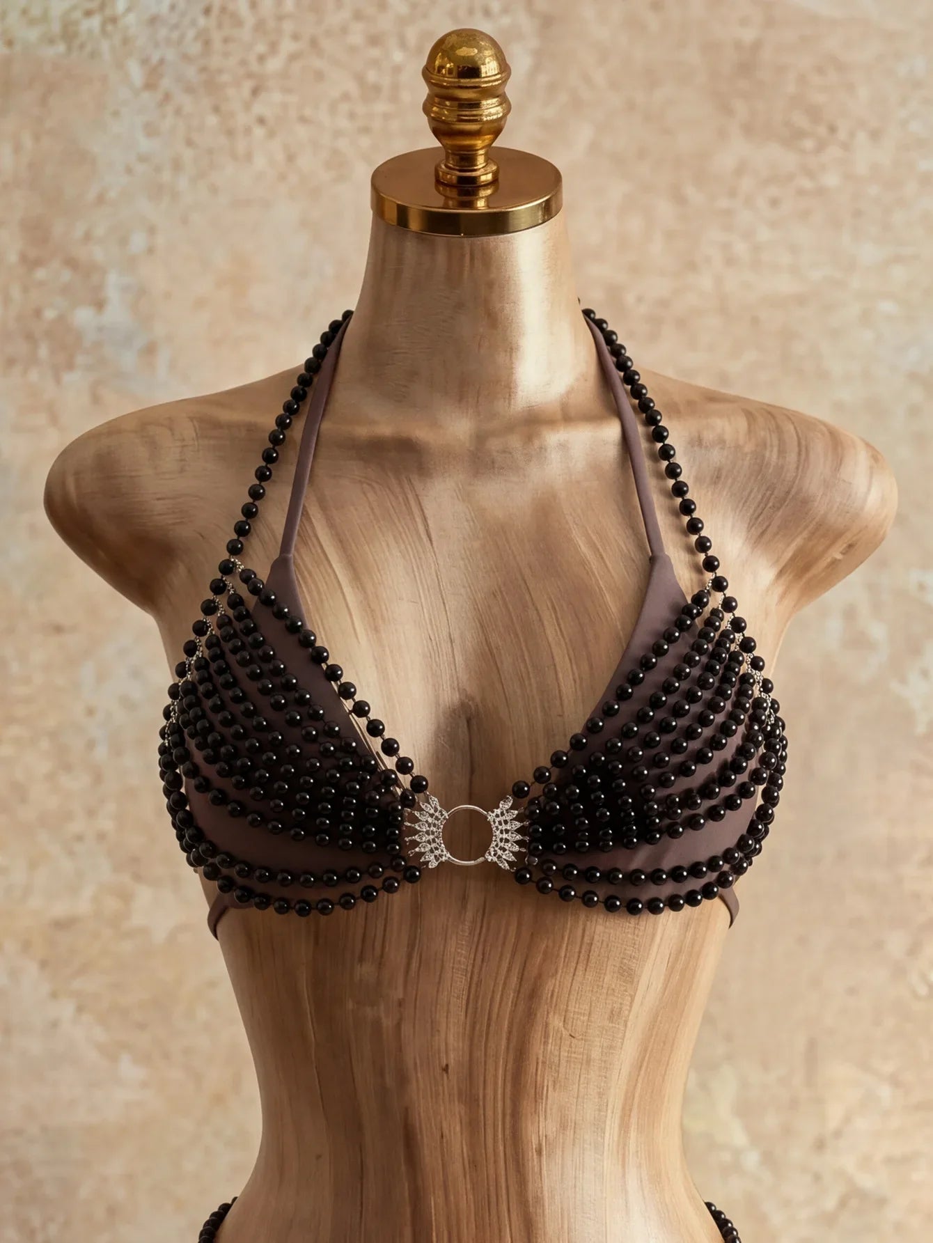 Luxury Metal Chain Cover Up 4 Piece Bikini Set