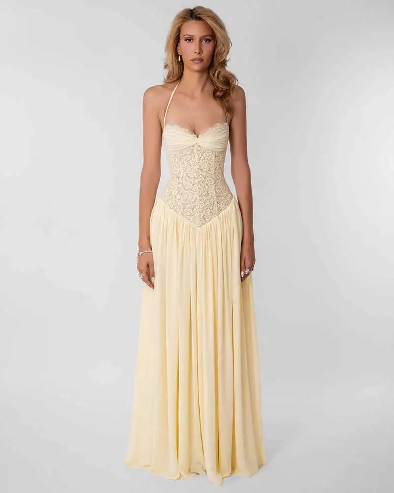 Elegant Lace Maxi Dress