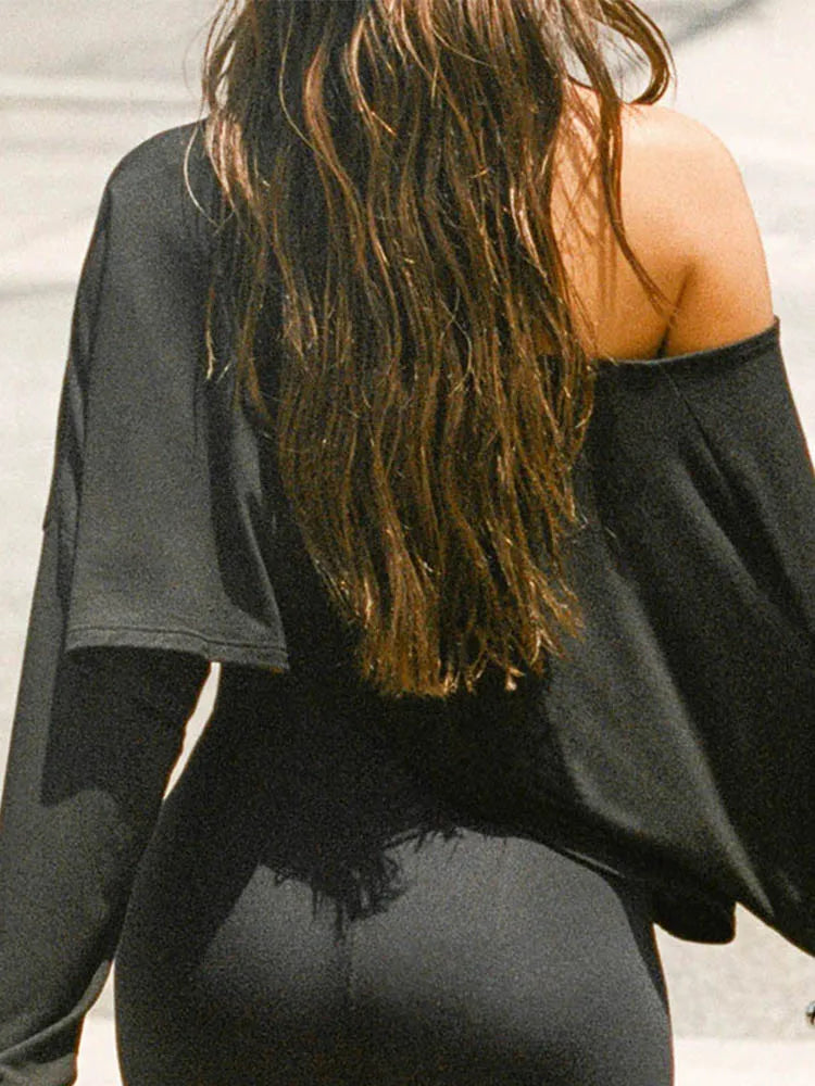 Streetwear Off-shoulder Crop Top