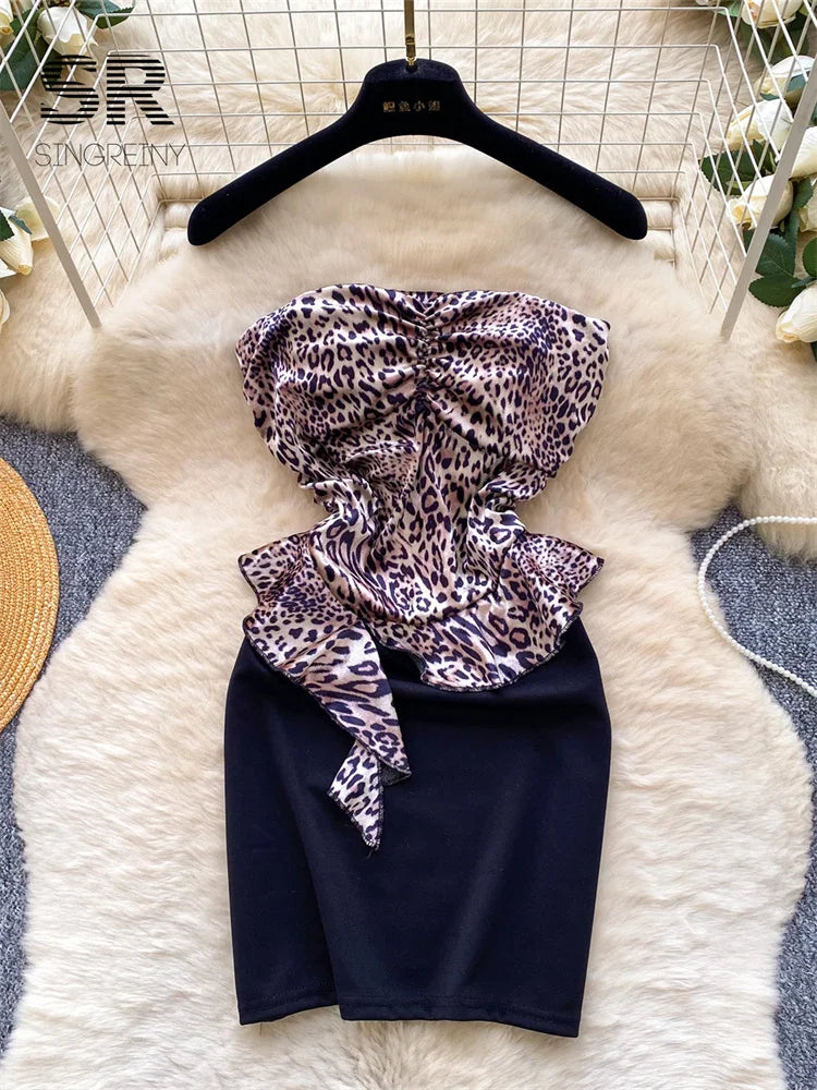 Artistic Print Bodycon Dress