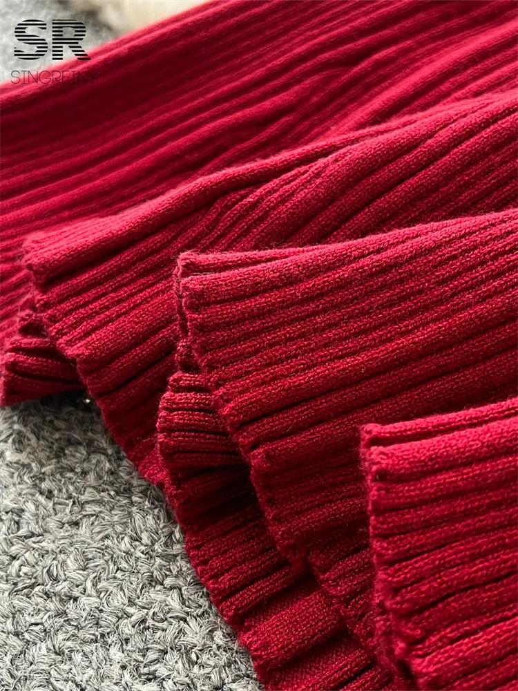 Elegant Knitted Party Dress