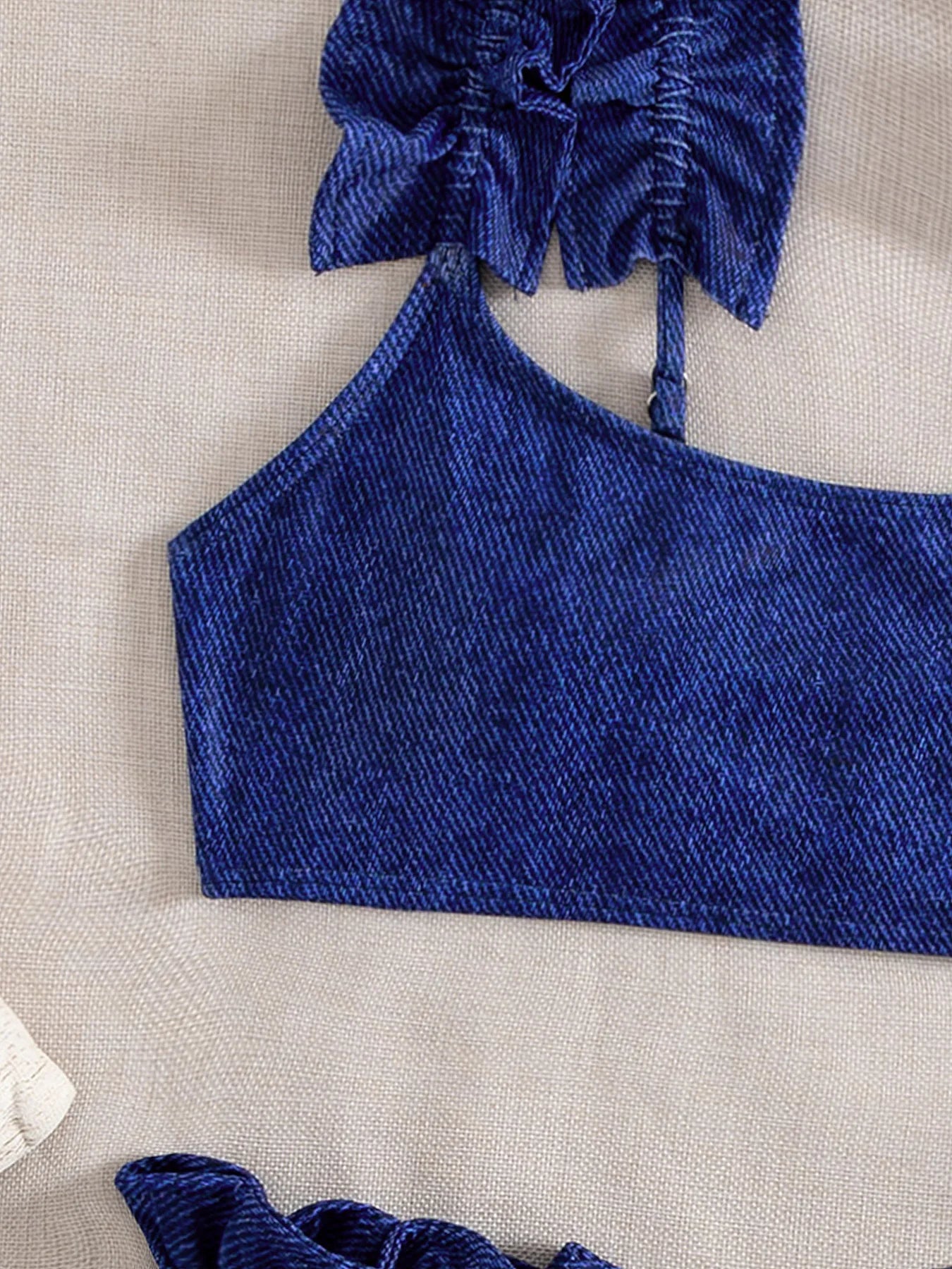 Sexy Ruffles Strap Bikini Set