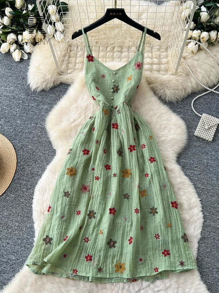 Embroidery Casual A-line Dress
