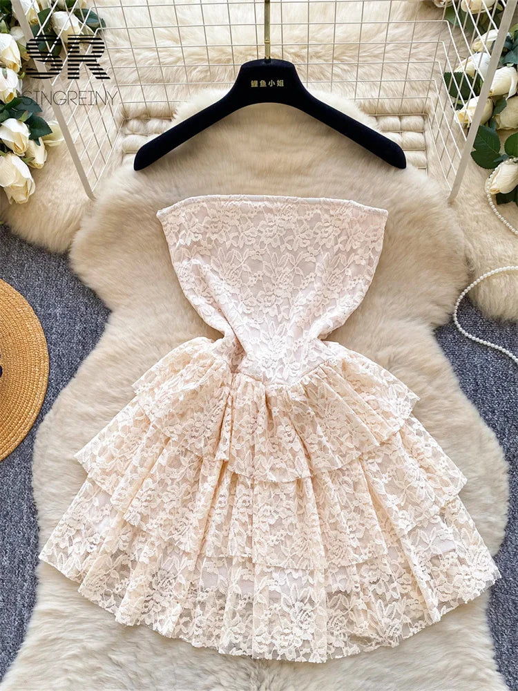 Ladies Floral Lace Dress