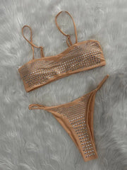 Luxury Rhinestone Micro Bikini Set