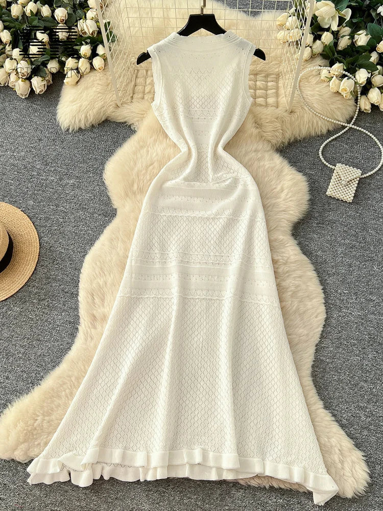 Hollow Out Knitting Dress