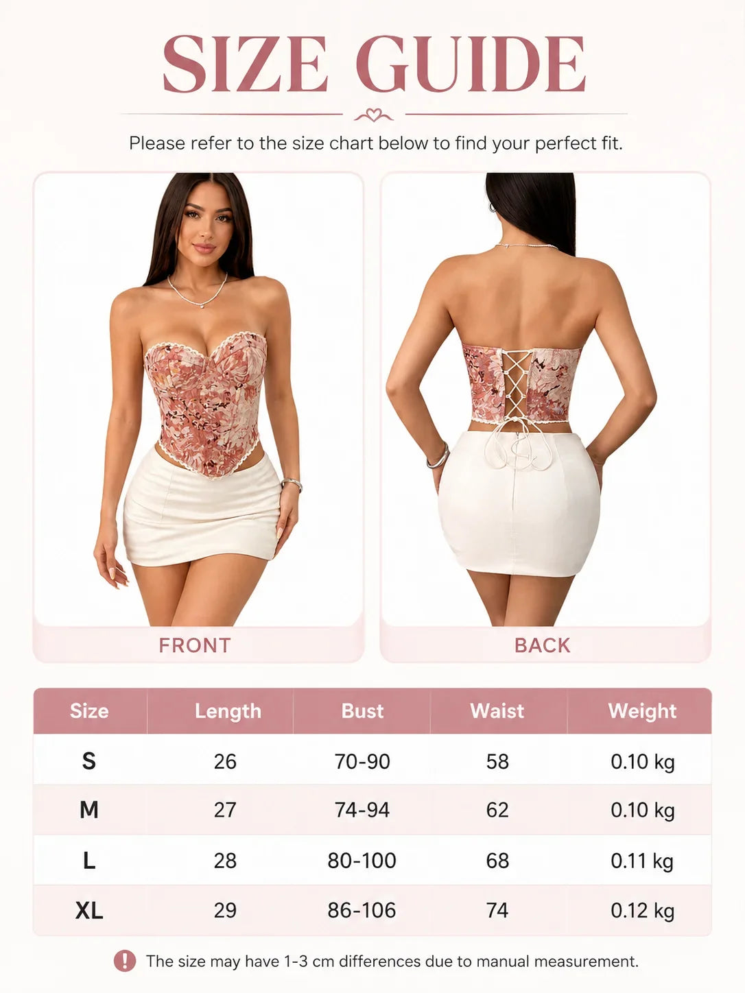 Womens Jacquard Corset Bustier Top