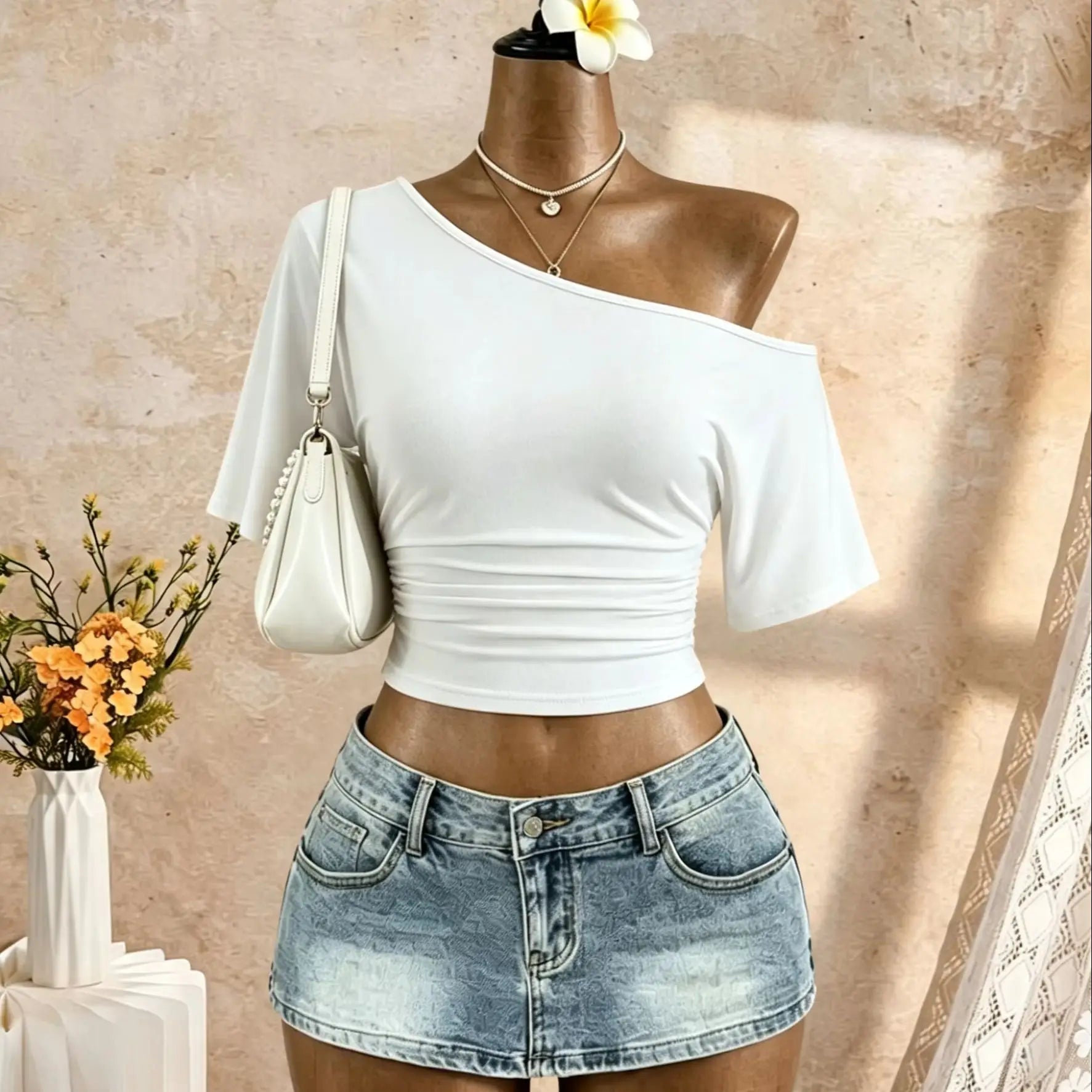 Y2K Going Out Casual Streetwear Tops