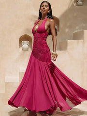 Halter Sexy Bodycon Maxi Dress