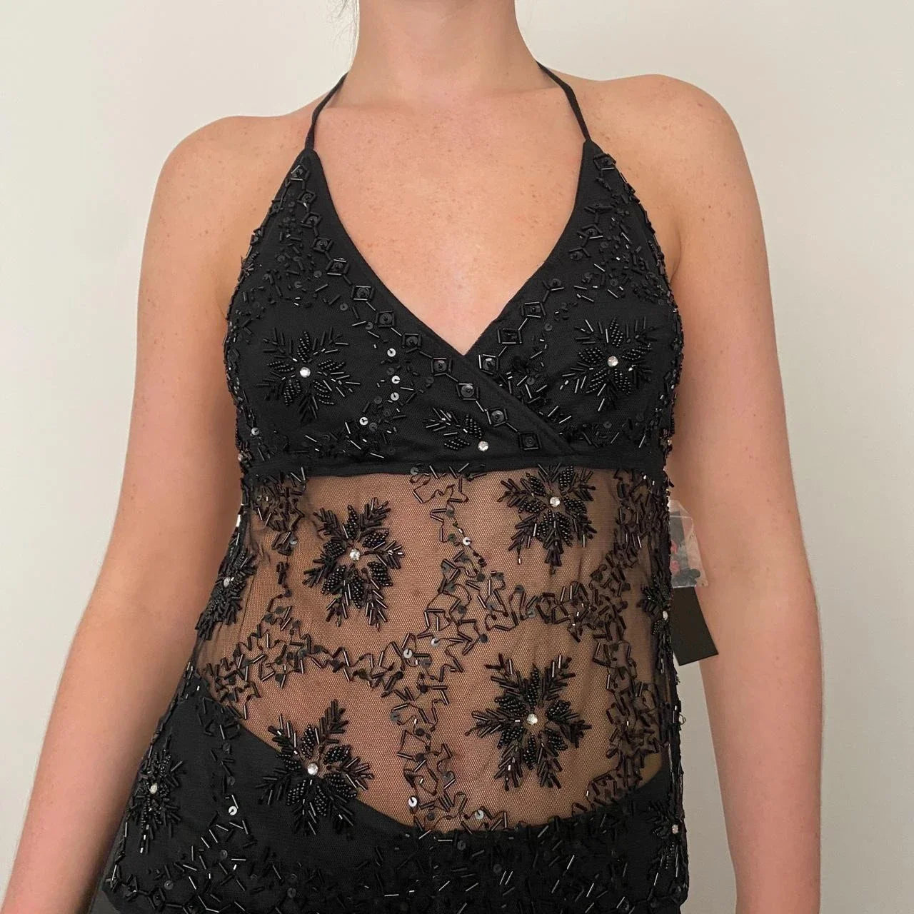 Y2k Sequin Sparkle Cami Top
