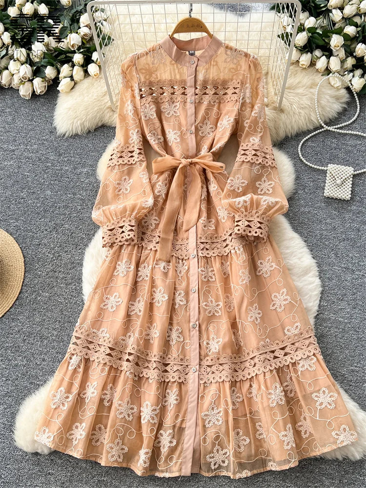 Elegant Vintage Long Dress