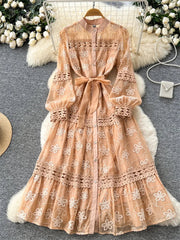 Elegant Vintage Long Dress