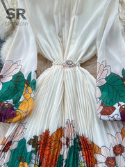 Bohemian Floral Print Dress