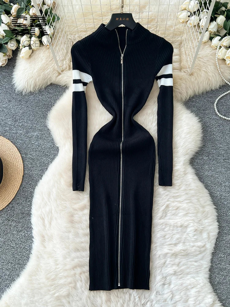Korean Style Slim Warm Dress