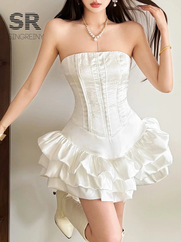 Ruffles Balloon Dress