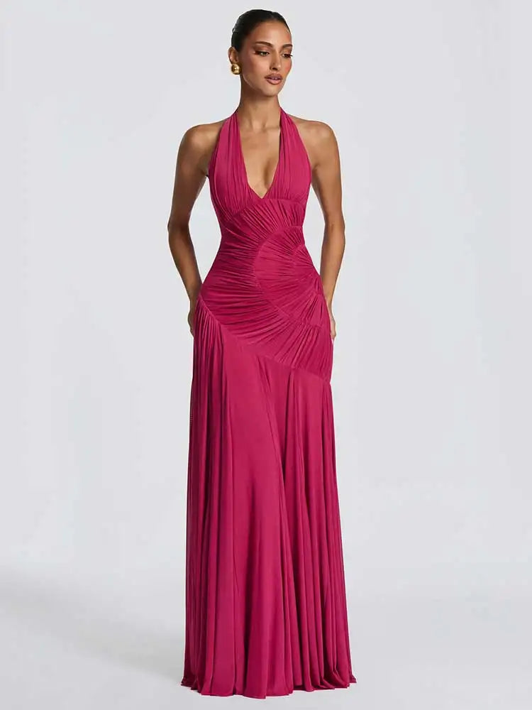 Halter Sexy Bodycon Maxi Dress