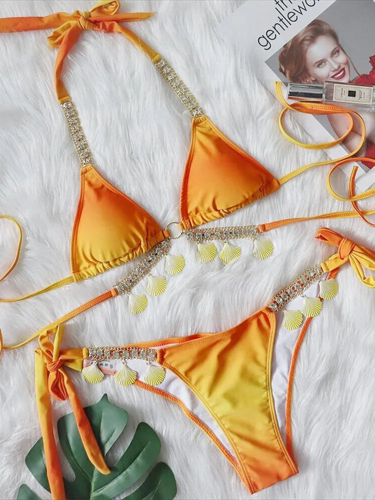Luxury Rhinestones Bikini