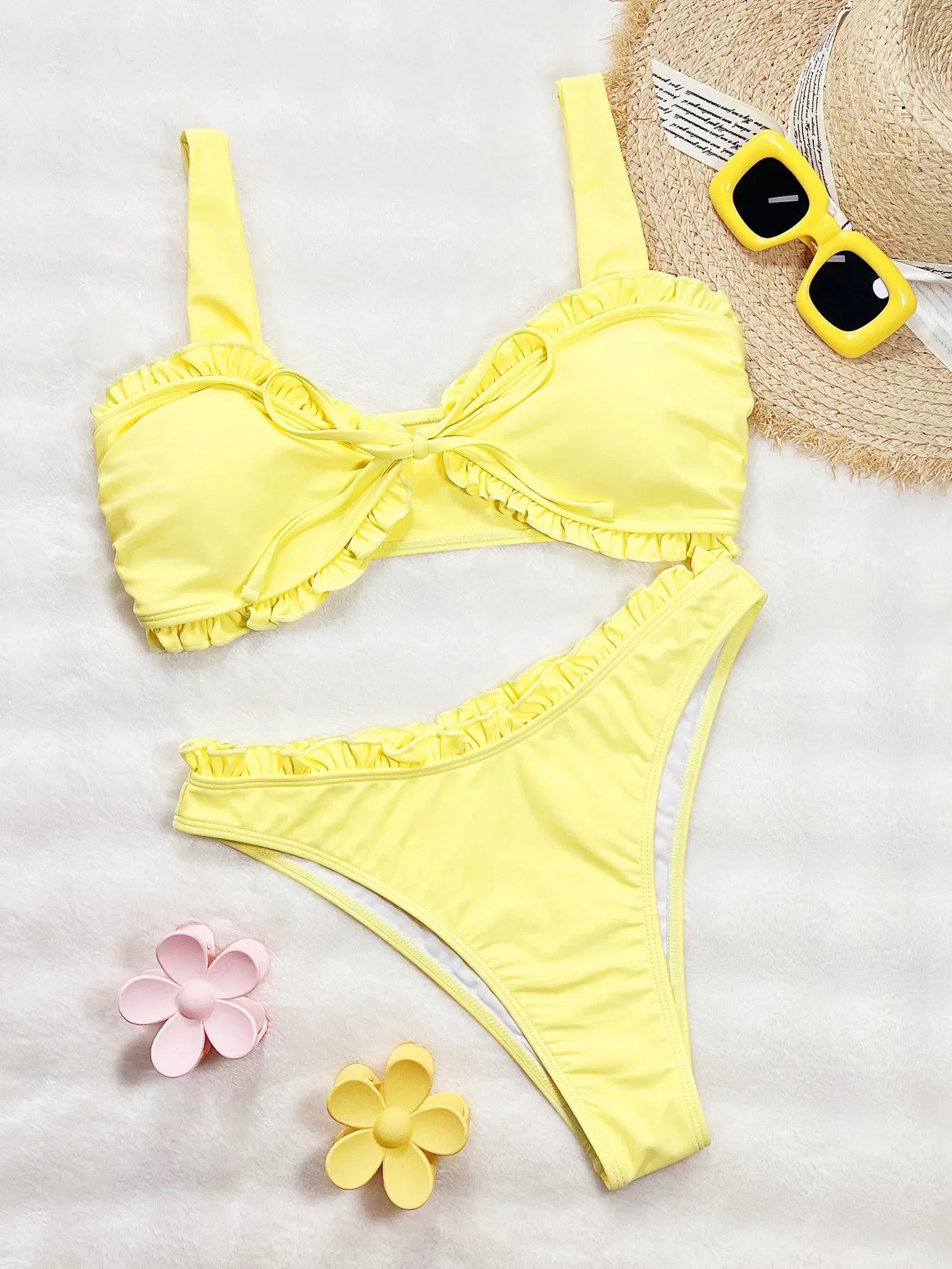 Sexy Yellow Micro Bikini